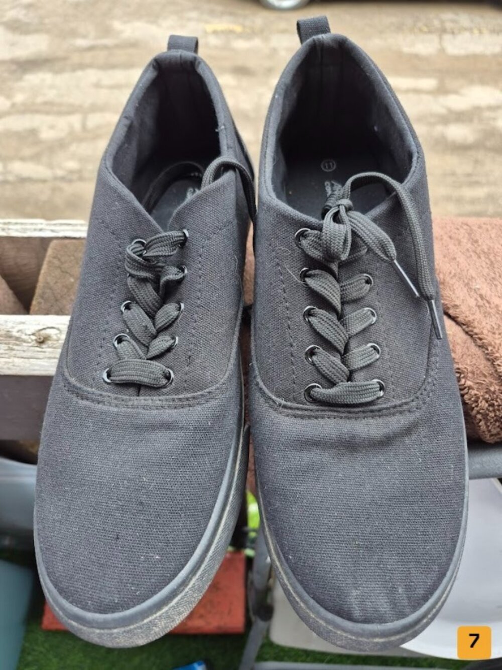 Ardene Canvas Sneakers Size 11 Gray